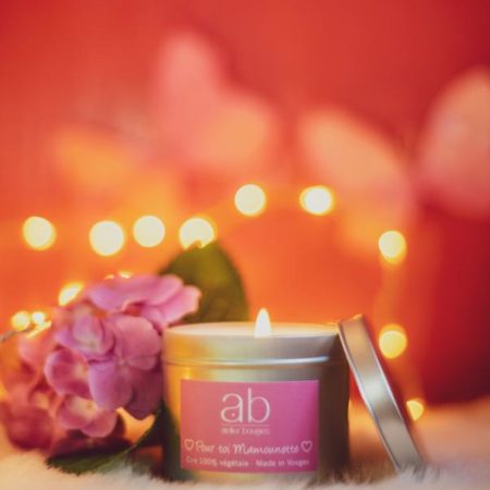 Bougie artisanale cire végétale parfumée édition Fête des Mères - Pour toi Mamounette