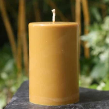 Bougie pilier cire végétale colorée - Terracotta - 2 formats