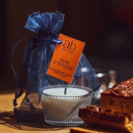 Bougie artisanale parfumée cire végétale - Contenant verre 1 mèche