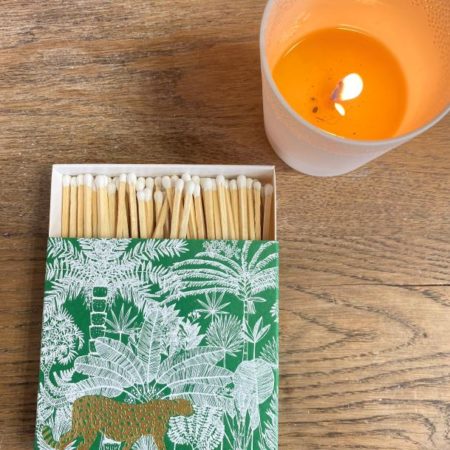 Boite d'allumettes en bois Motif JUNGLE