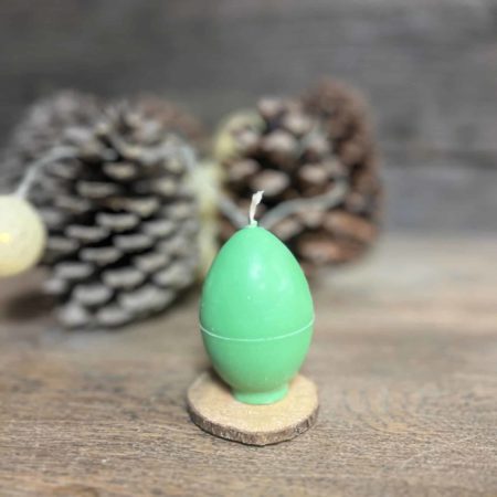 Bougie artisanale œuf Vert Menthe